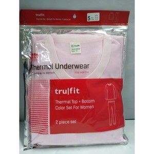 TRU|FIT Womens Thermal Underwear 2pc Pink Size S